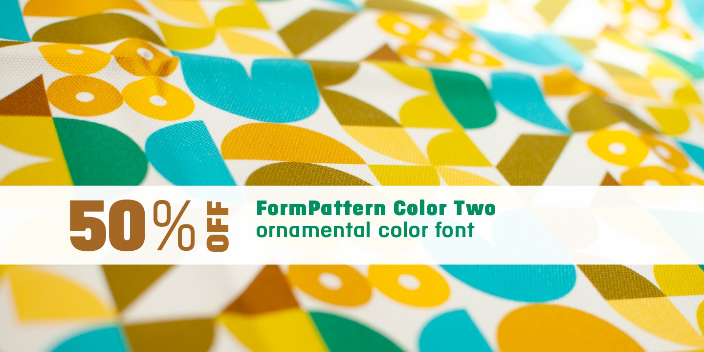 Ejemplo de fuente FormPattern Color Two Solid